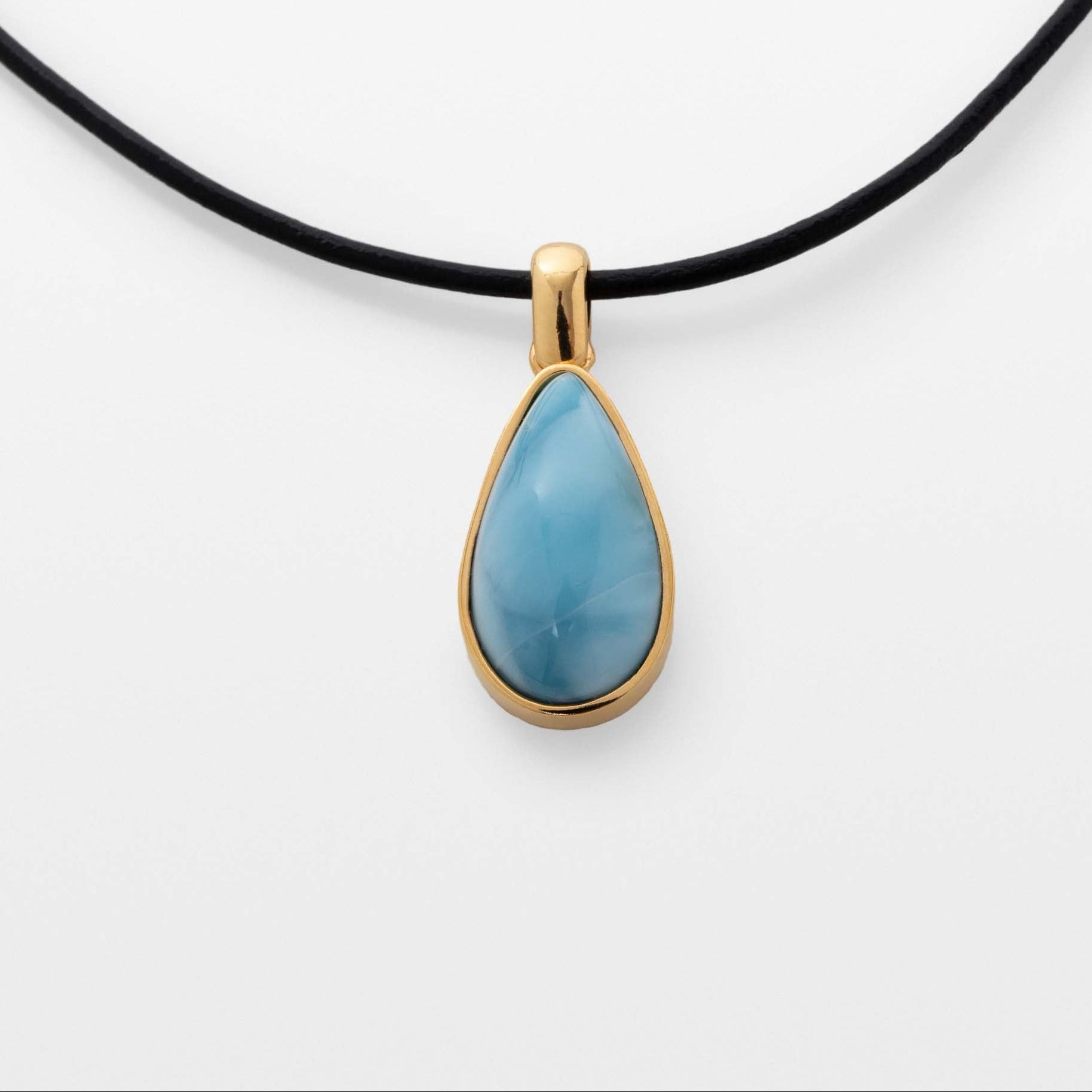 Larimar Gold Vermeil Pendant Jana