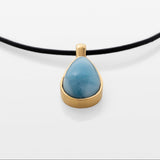 Larimar Gold Vermeil Pendant Jana