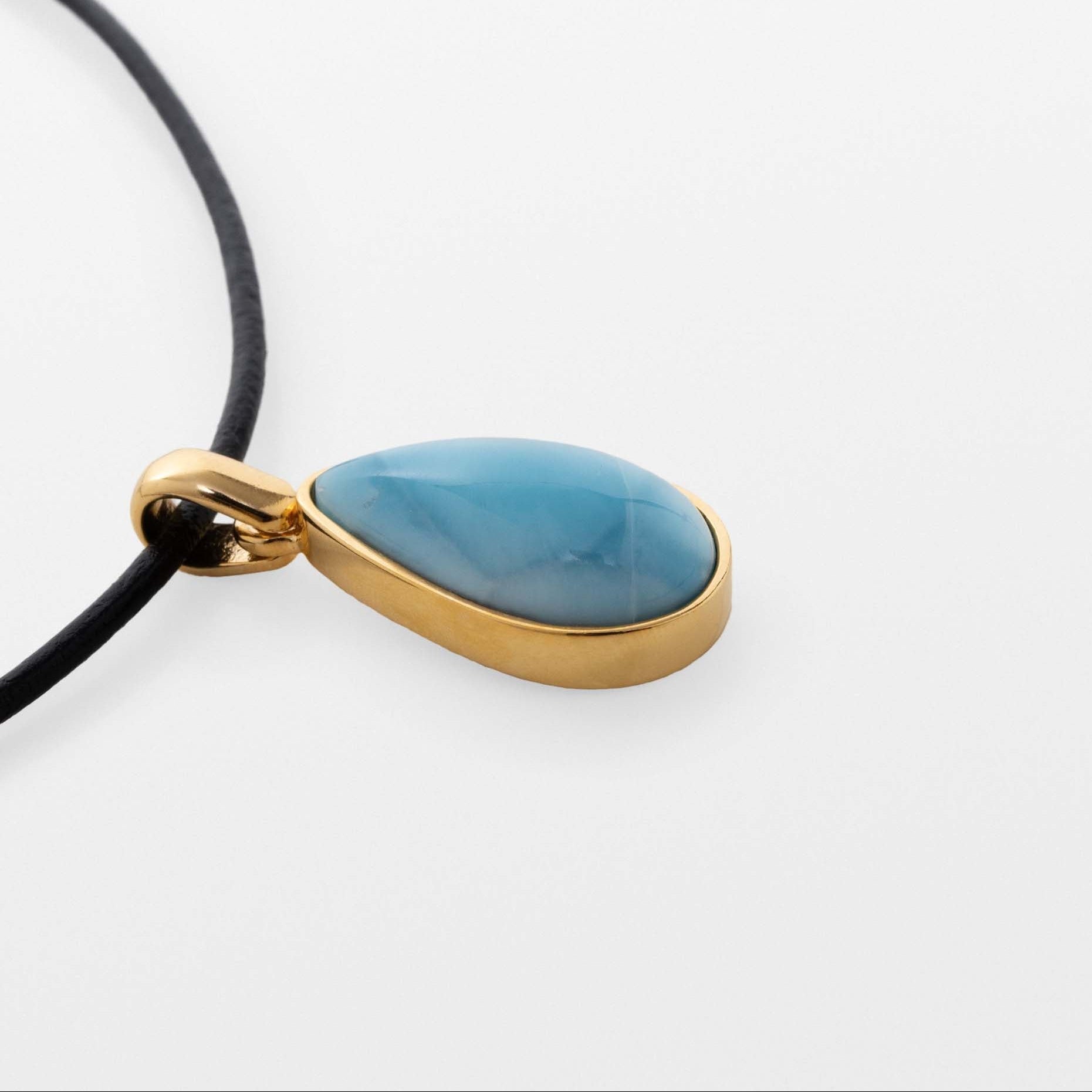 Larimar Gold Vermeil Pendant Jana