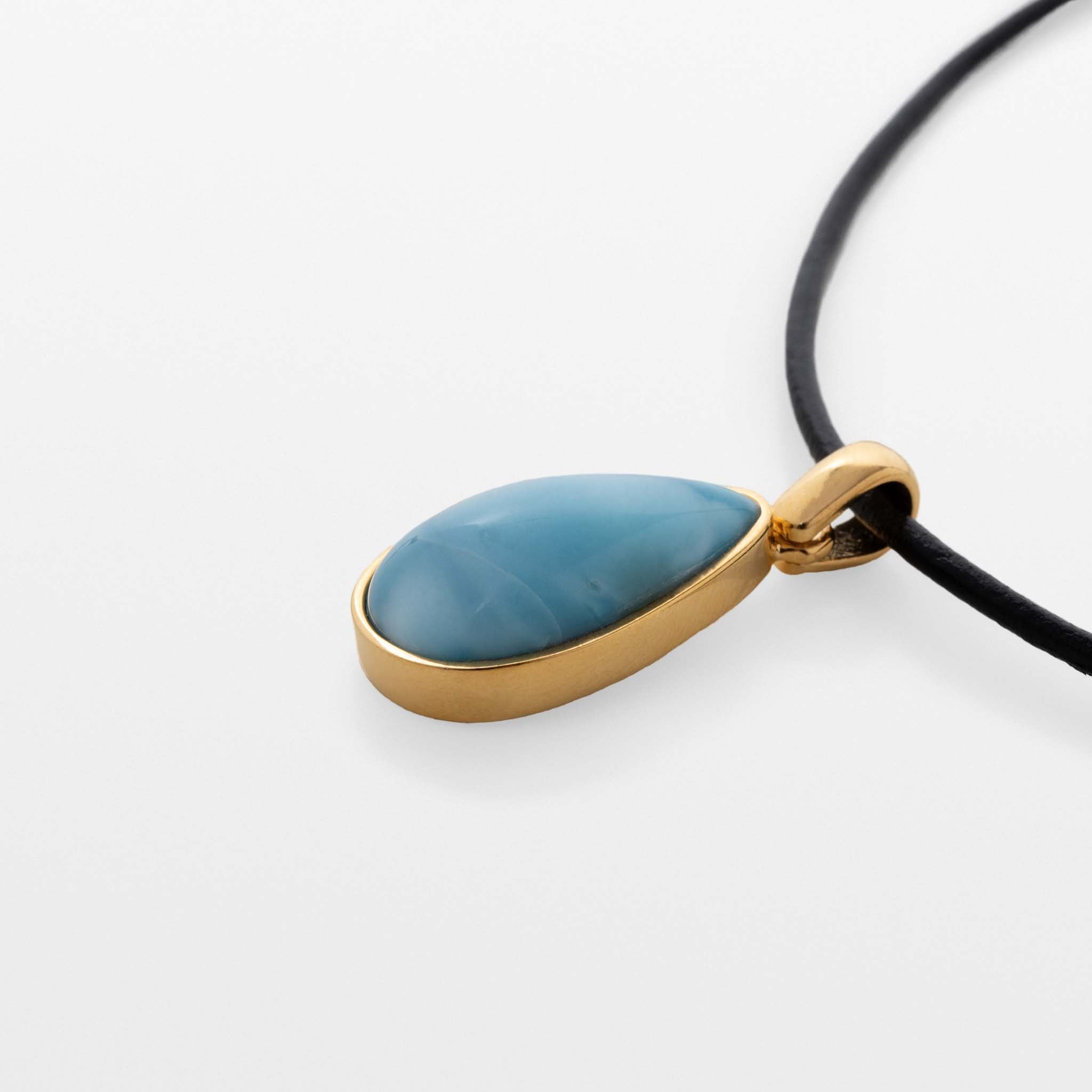 Larimar Gold Vermeil Pendant Jana