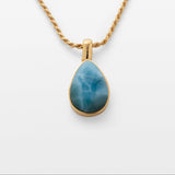 Larimar Gold Vermeil Pendant Jane