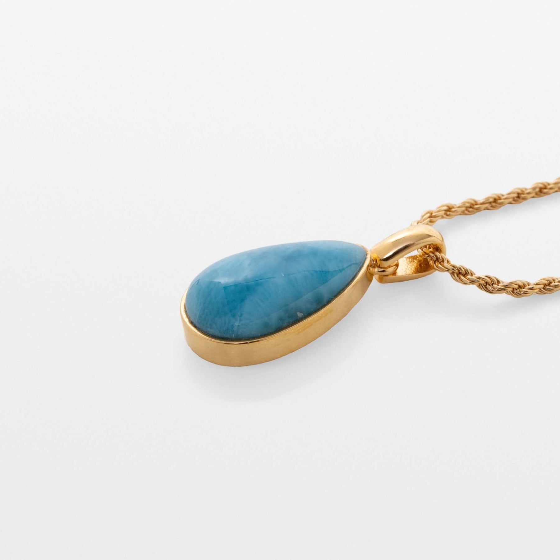Larimar Gold Vermeil Pendant Jiya