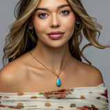 Larimar Gold Vermeil Pendant Jiya