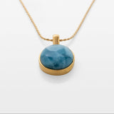 Larimar Gold Vermeil Pendant Jocelyn