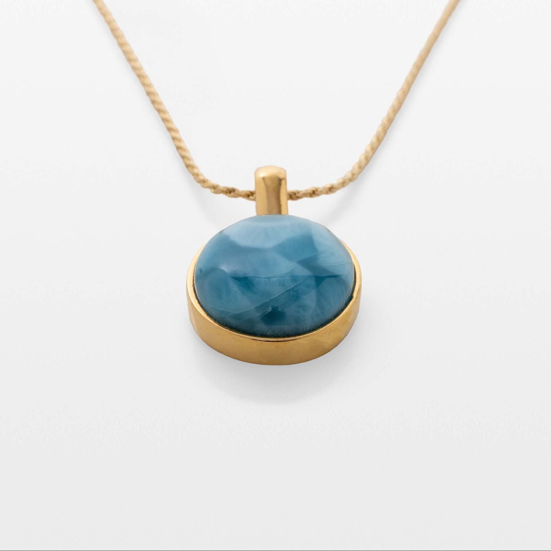 Larimar Gold Vermeil Pendant Jocelyn
