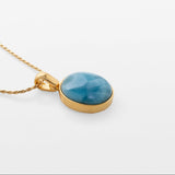 Larimar Gold Vermeil Pendant Jocelyn