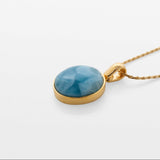 Larimar Gold Vermeil Pendant Jocelyn