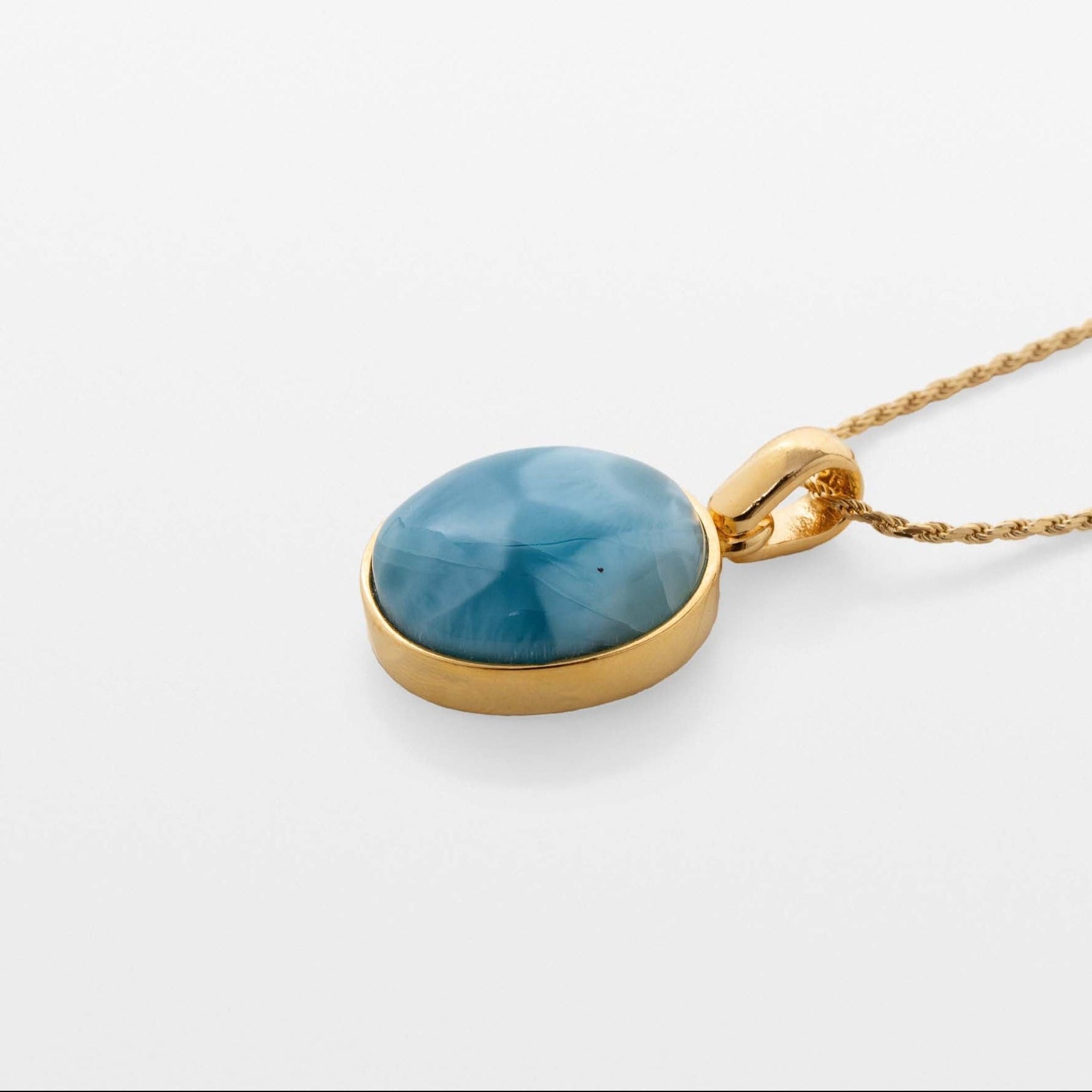 Larimar Gold Vermeil Pendant Jocelyn