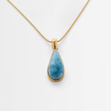 Larimar Gold Vermeil Pendant Judith