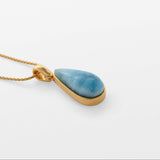 Larimar Gold Vermeil Pendant Judith