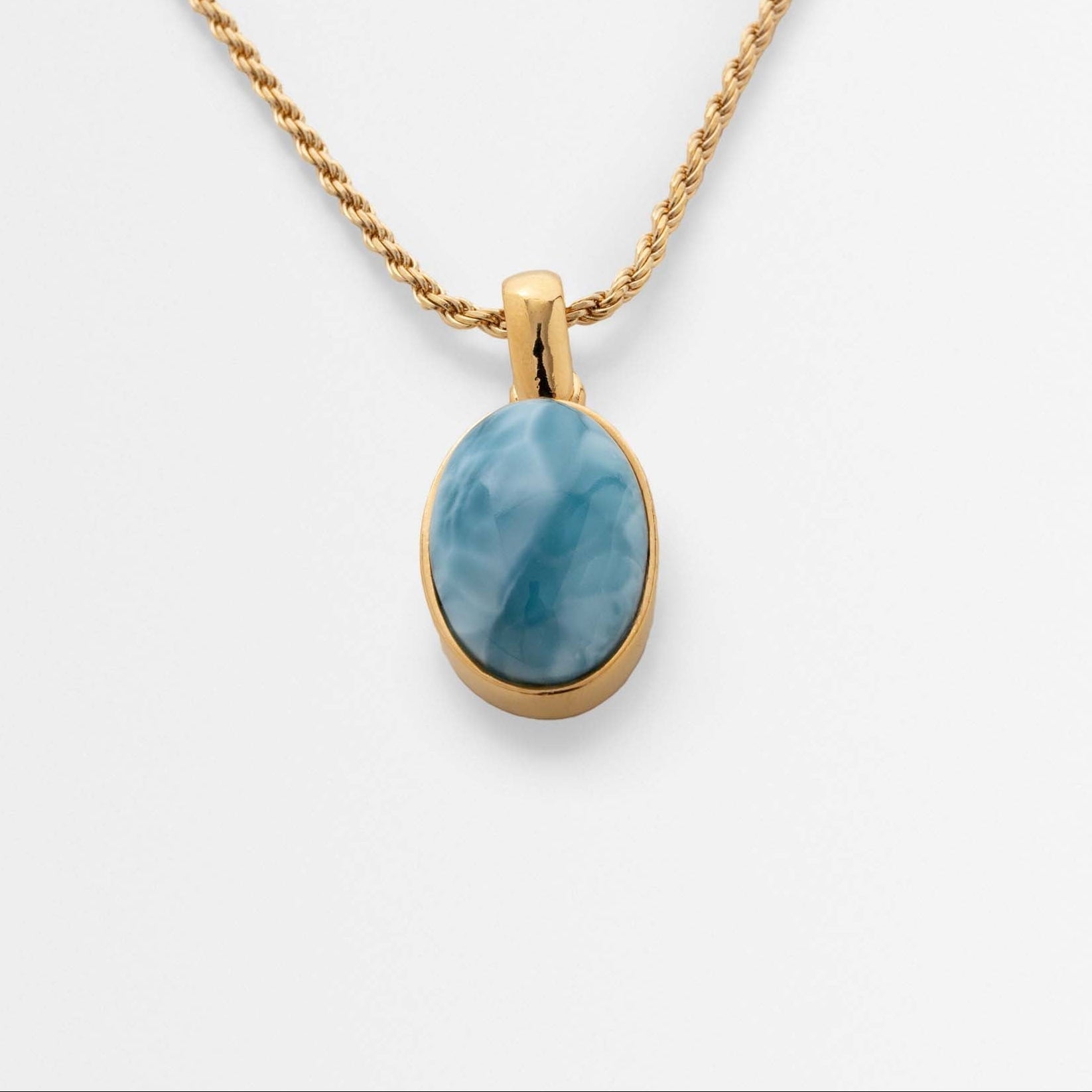 Larimar Gold Vermeil Pendant Jules