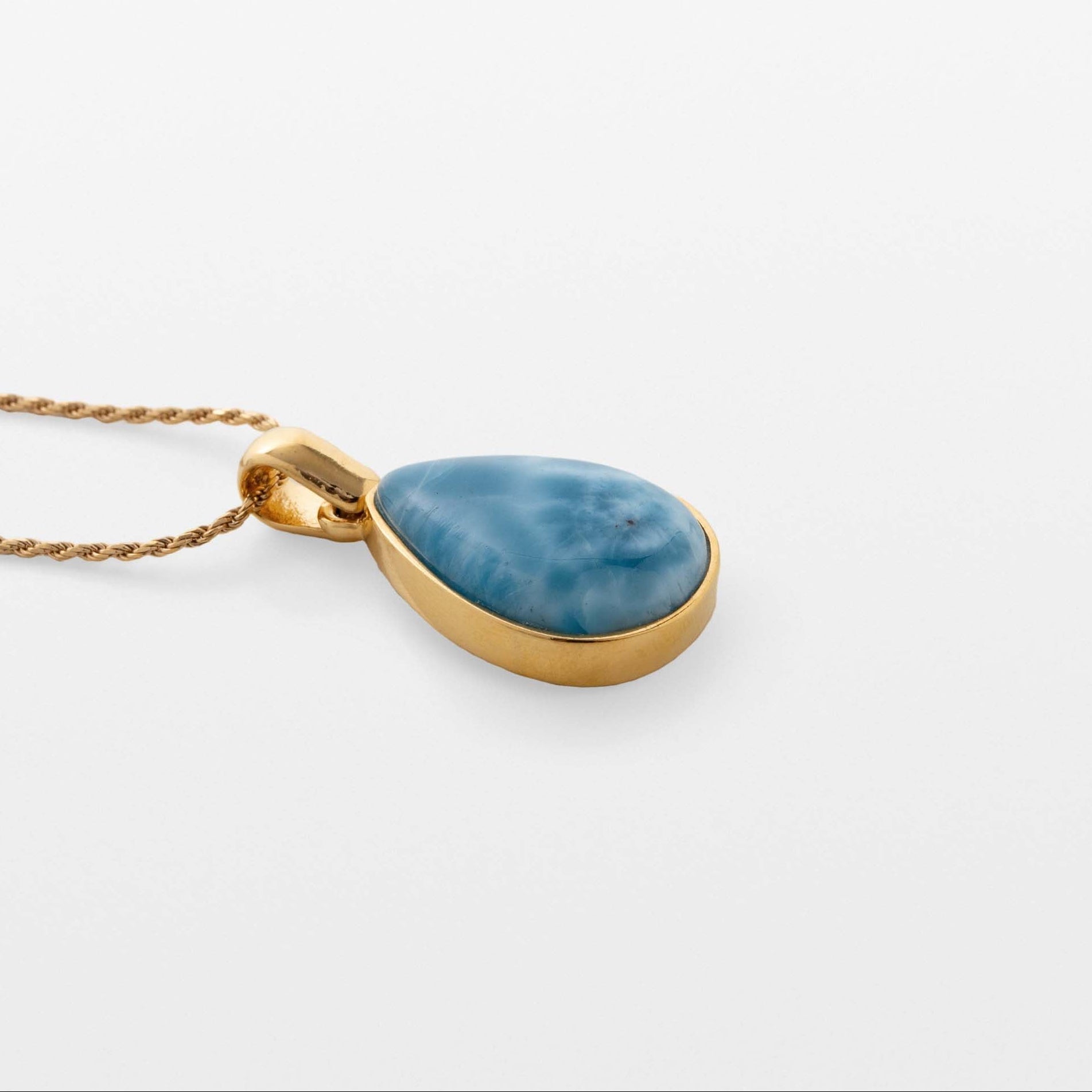 Larimar Gold Vermeil Pendant June