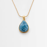 Larimar Gold Vermeil Pendant June