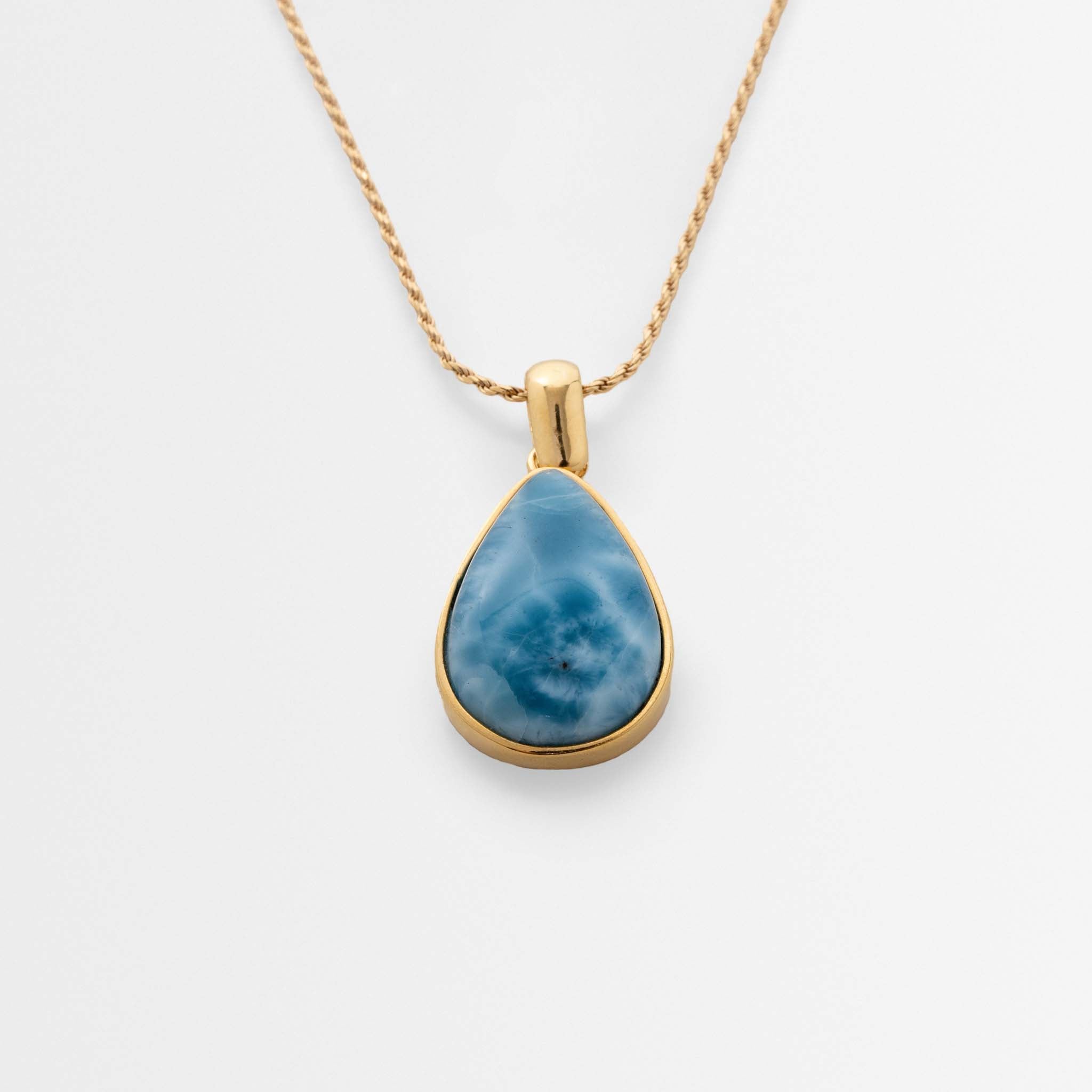 Larimar Gold Vermeil Pendant June
