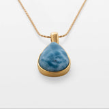 Larimar Gold Vermeil Pendant June