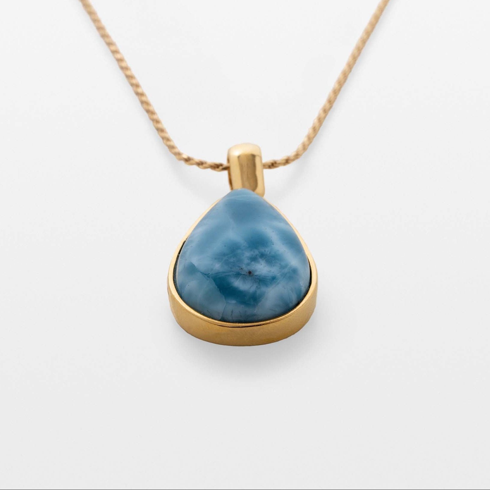 Larimar Gold Vermeil Pendant June