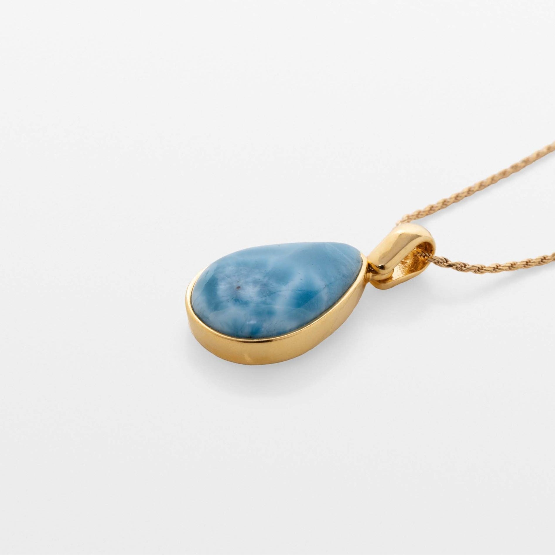 Larimar Gold Vermeil Pendant June
