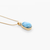 Larimar Gold Vermeil Pendant Kade