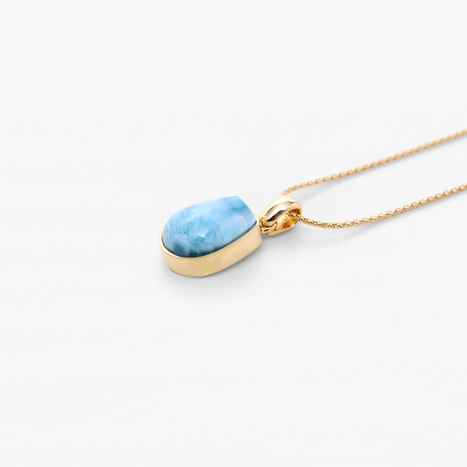 Larimar Gold Vermeil Pendant Kade