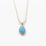 Larimar Gold Vermeil Pendant Kaia