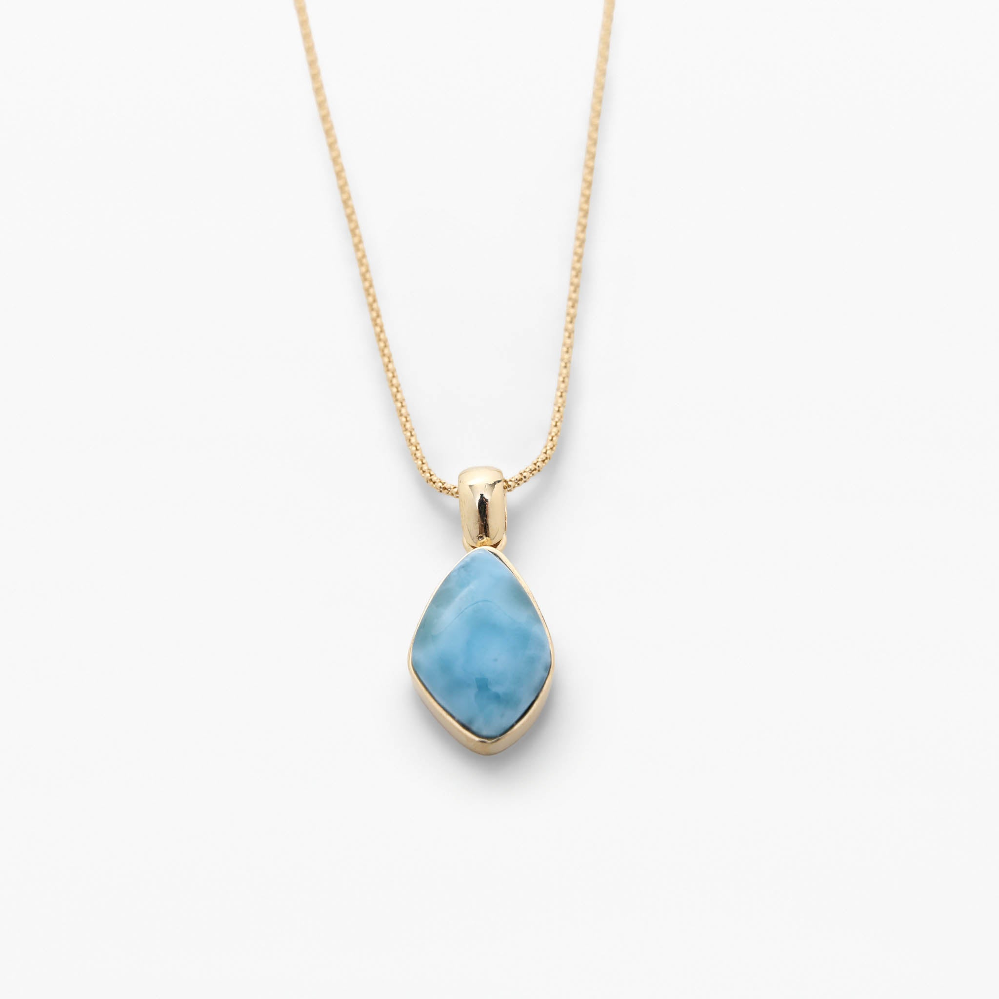 Larimar Gold Vermeil Pendant Kaia