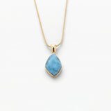 Larimar Gold Vermeil Pendant Kaia