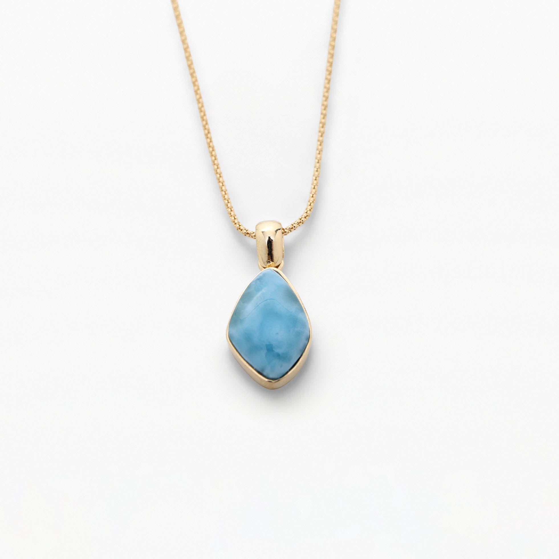 Larimar Gold Vermeil Pendant Kaia