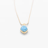 Larimar Gold Vermeil Pendant Kaia
