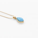 Larimar Gold Vermeil Pendant Kaia