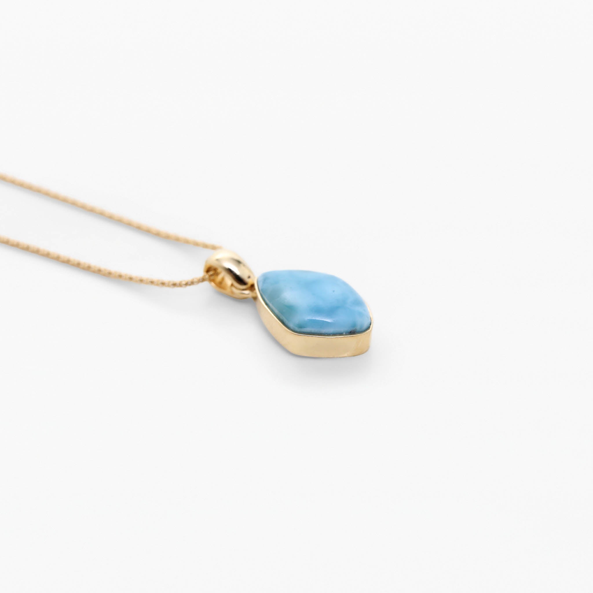 Larimar Gold Vermeil Pendant Kaia