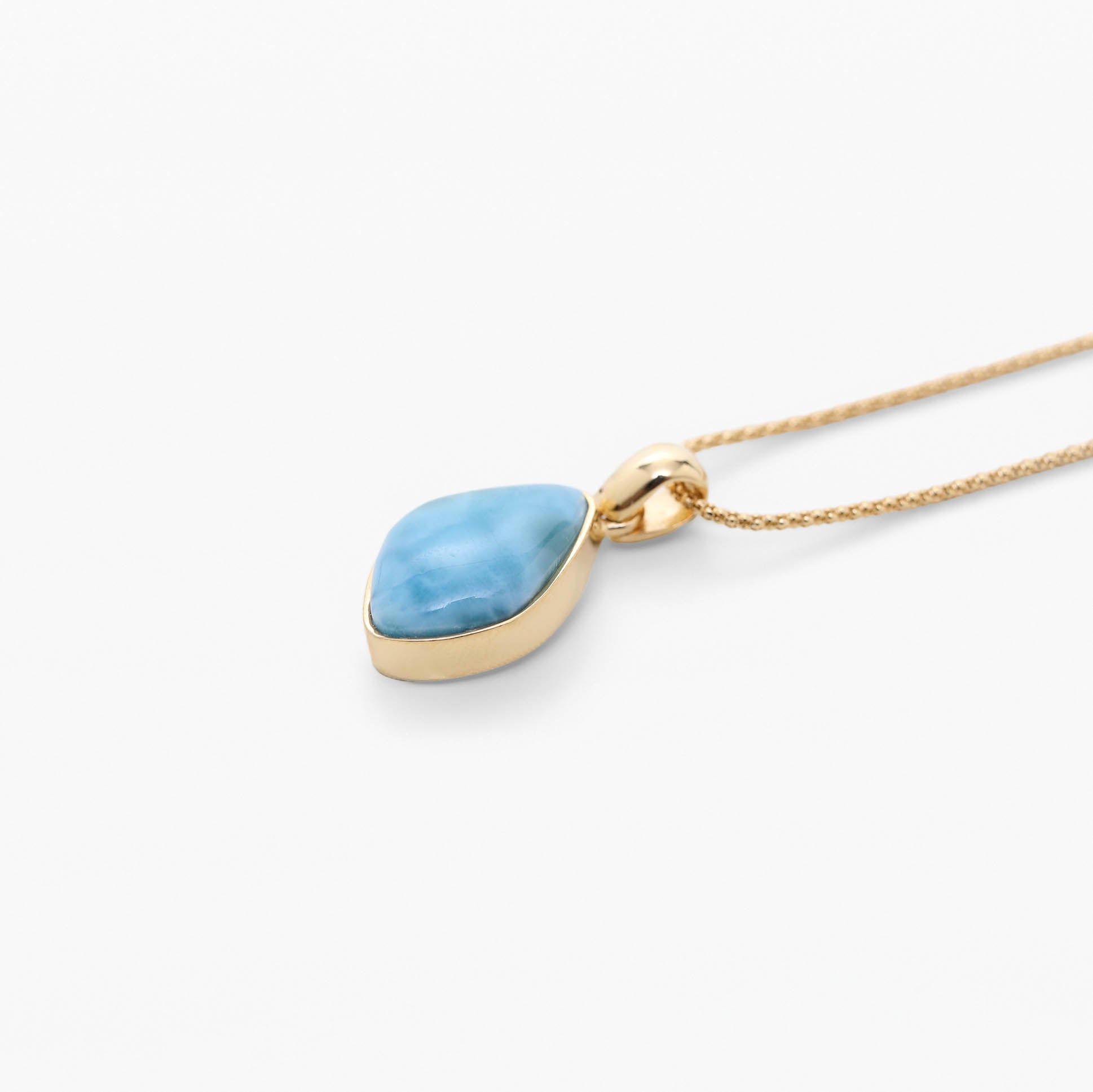 Larimar Gold Vermeil Pendant Kaia