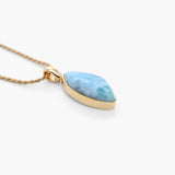 Larimar Gold Vermeil Pendant Kenny