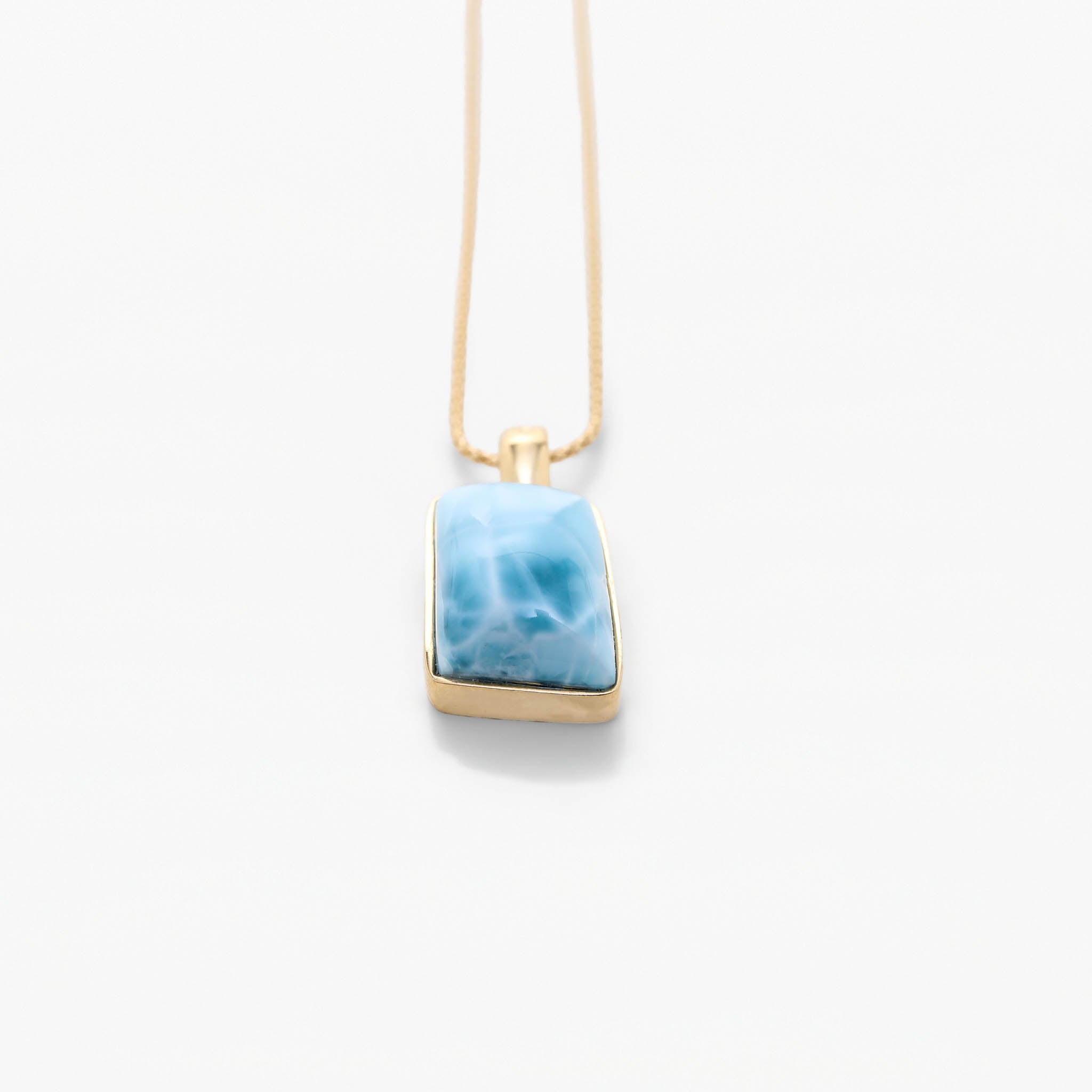 Larimar Gold Vermeil Pendant Kimberly