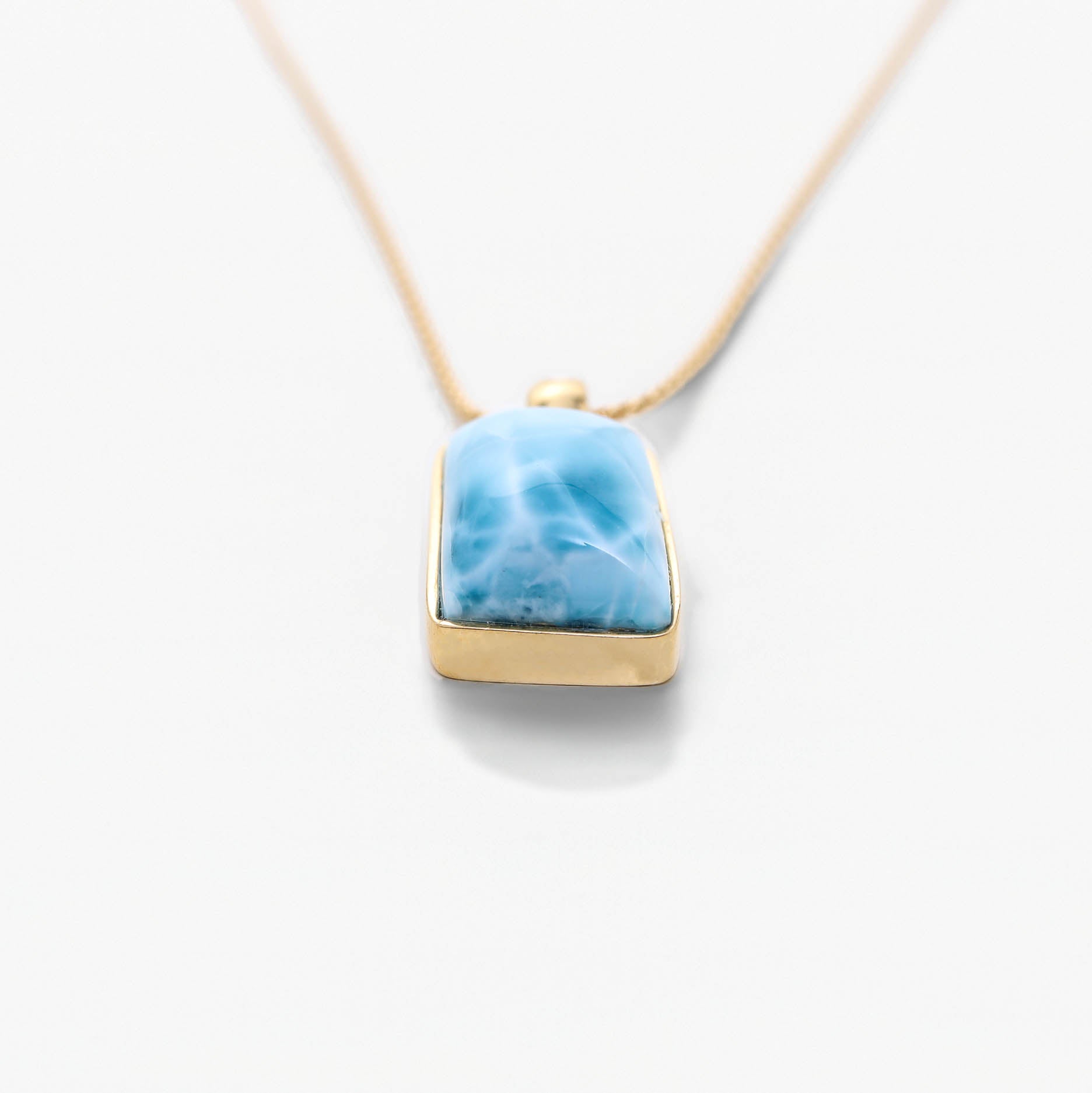 Larimar Gold Vermeil Pendant Kimberly