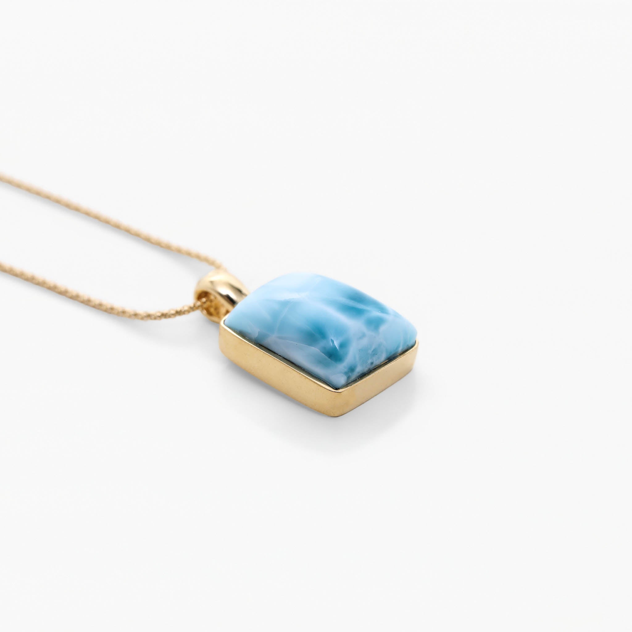 Larimar Gold Vermeil Pendant Kimberly