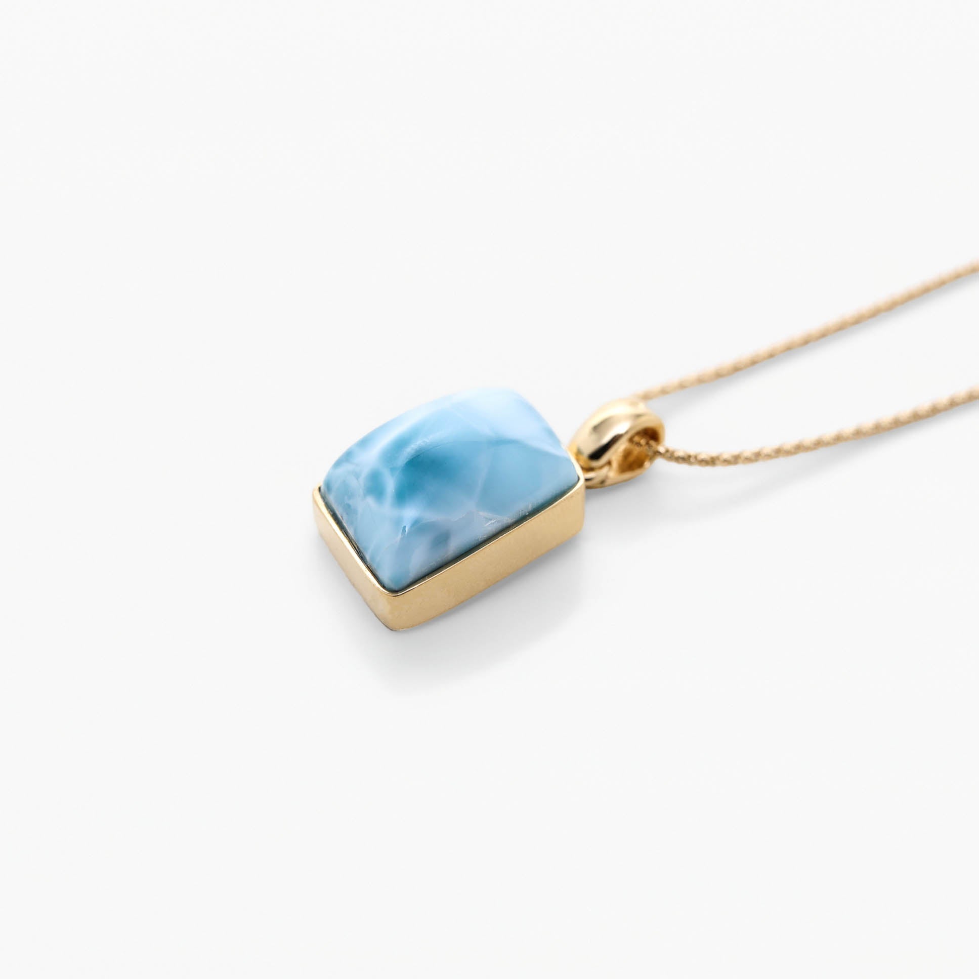 Larimar Gold Vermeil Pendant Kimberly