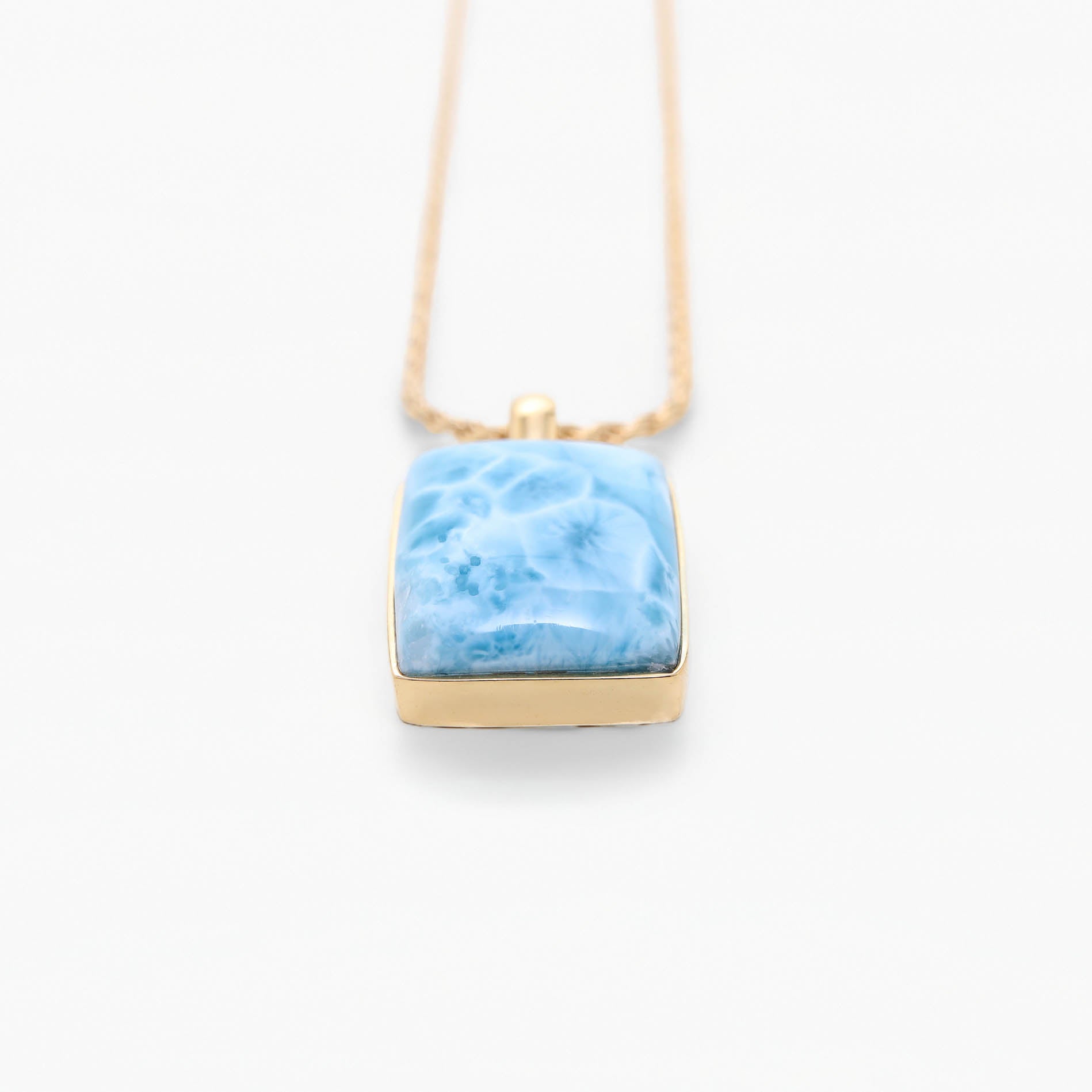 Larimar Gold Vermeil Pendant Odelia