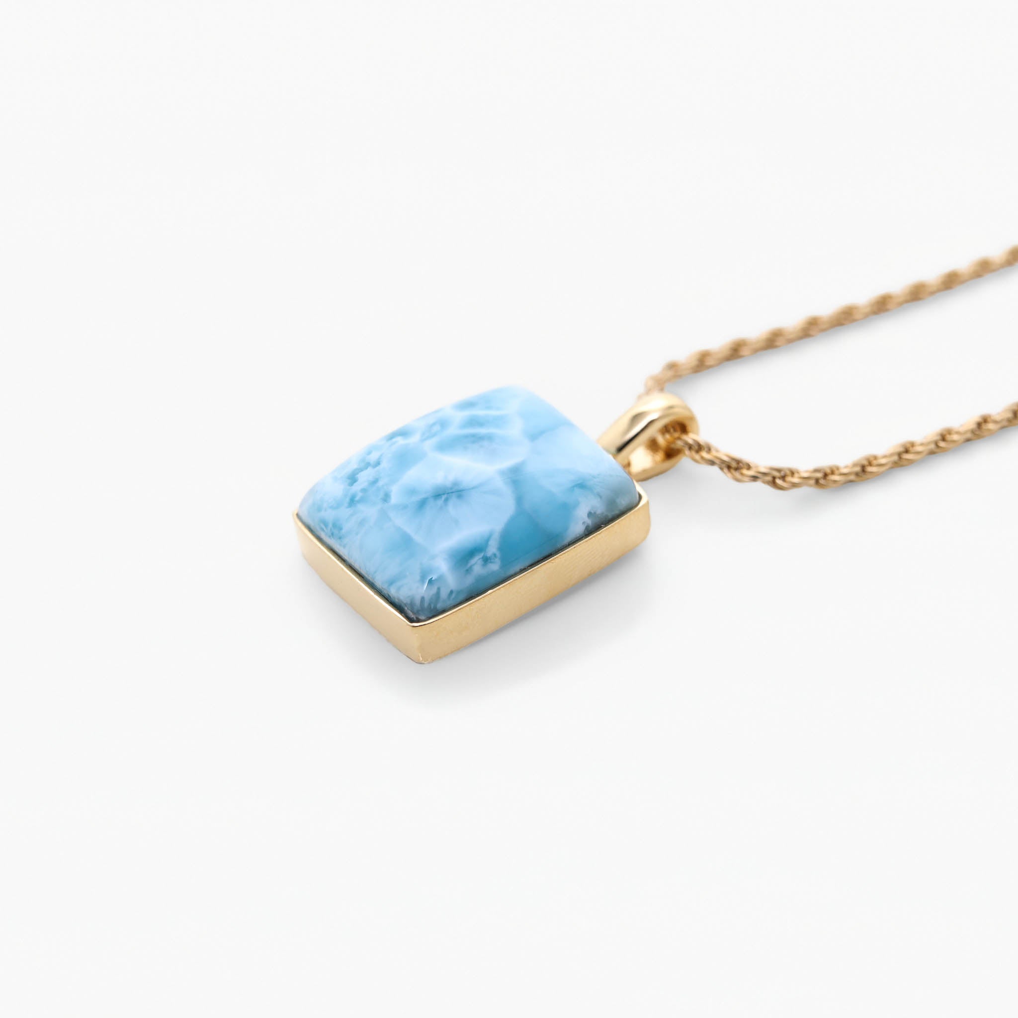 Larimar Gold Vermeil Pendant Odelia