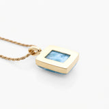 Larimar Gold Vermeil Pendant Odelia