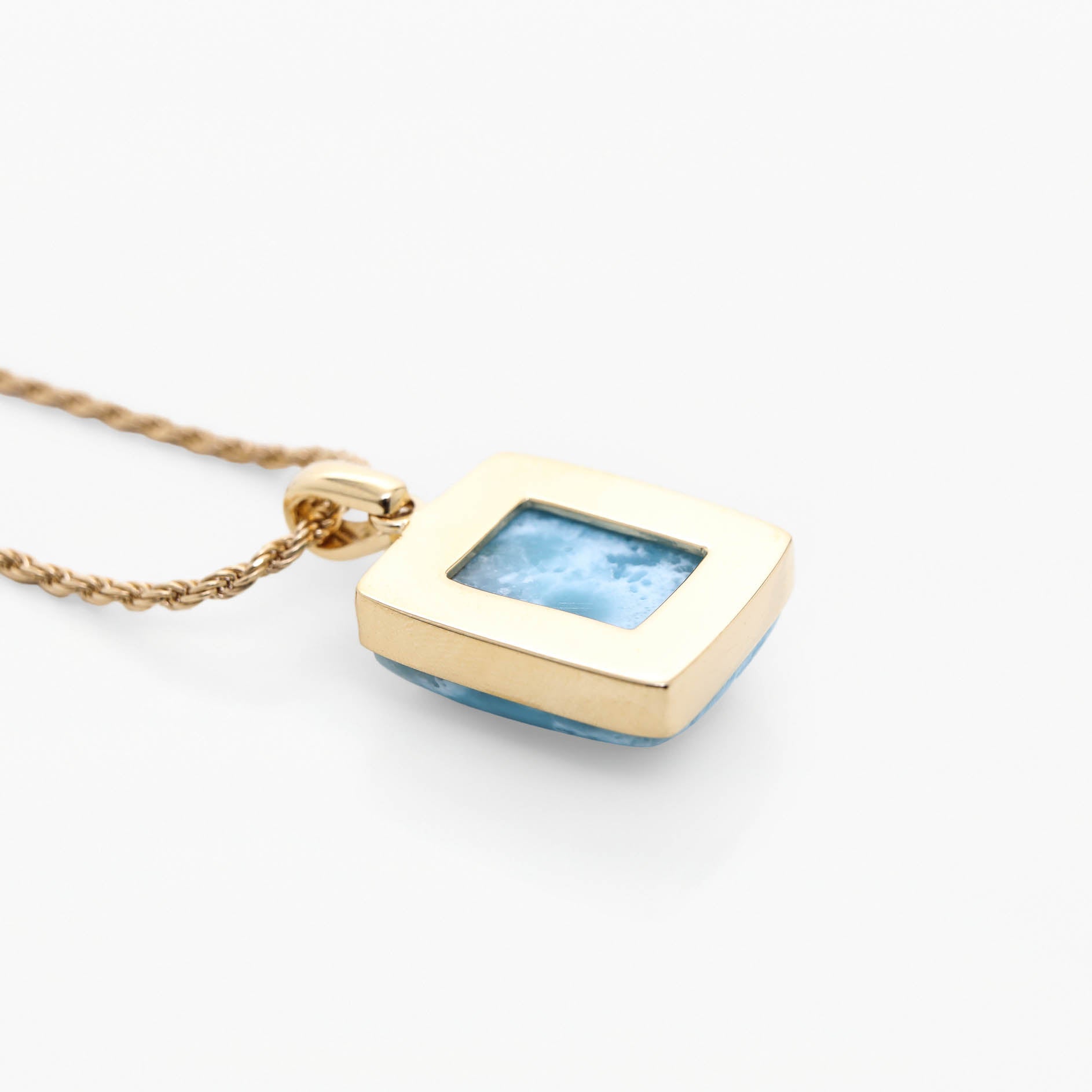Larimar Gold Vermeil Pendant Odelia