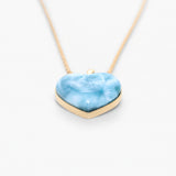 Larimar Gold Vermeil Heart Pendant Odessa
