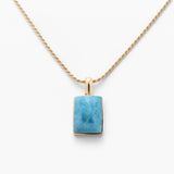 Larimar Gold Vermeil Pendant Odette