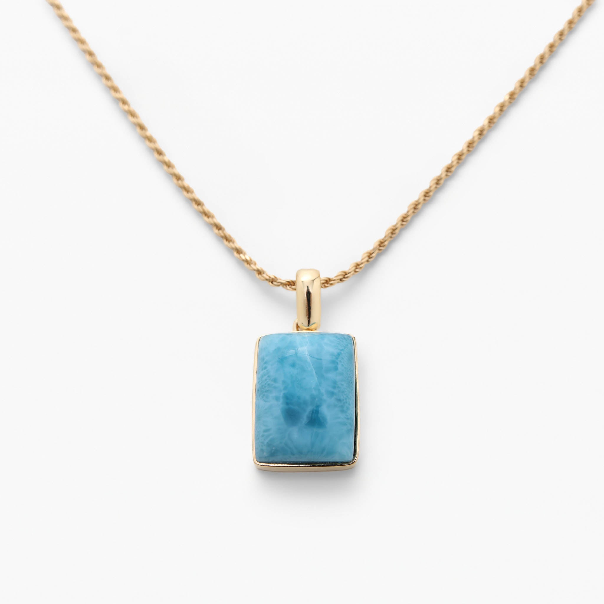 Larimar Gold Vermeil Pendant Odette