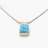 Larimar Gold Vermeil Pendant Odette