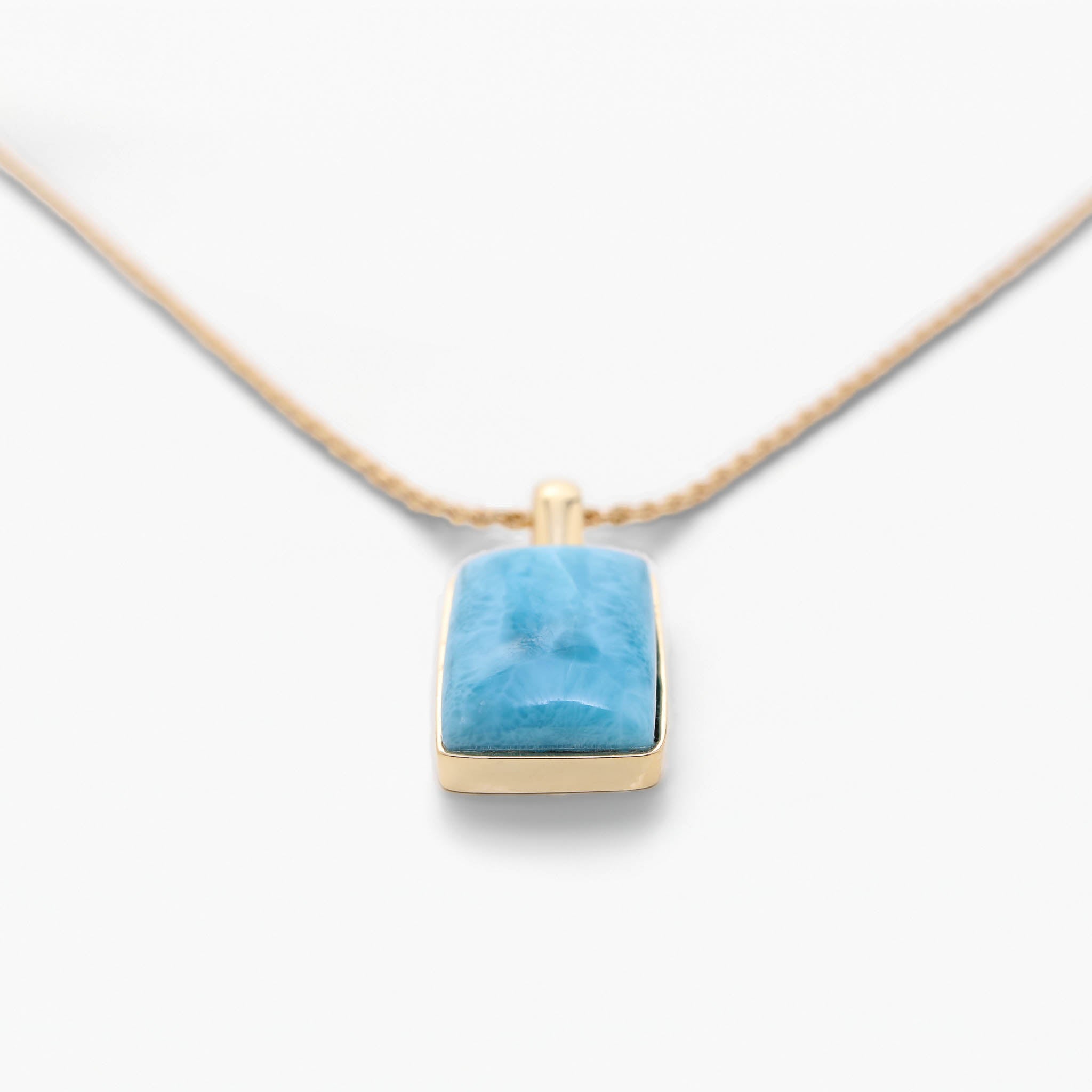 Larimar Gold Vermeil Pendant Odette