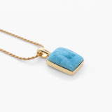 Larimar Gold Vermeil Pendant Odette