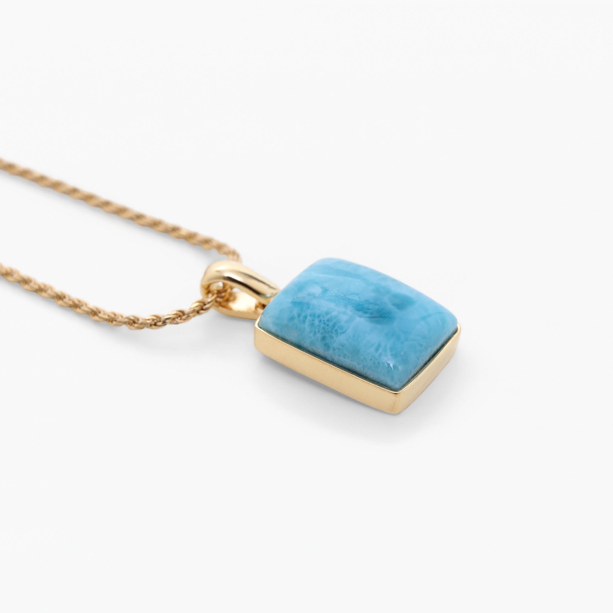 Larimar Gold Vermeil Pendant Odette