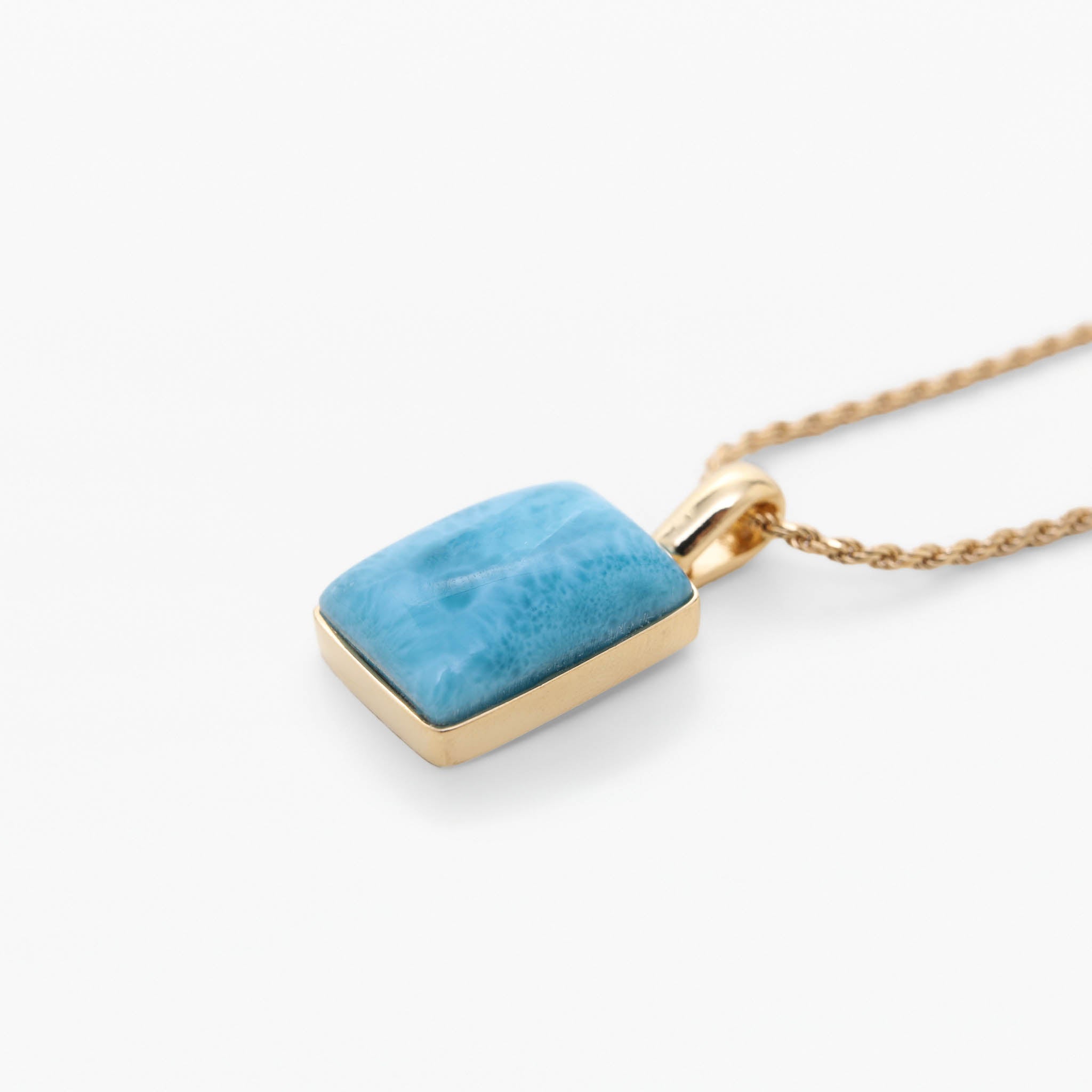Larimar Gold Vermeil Pendant Odette