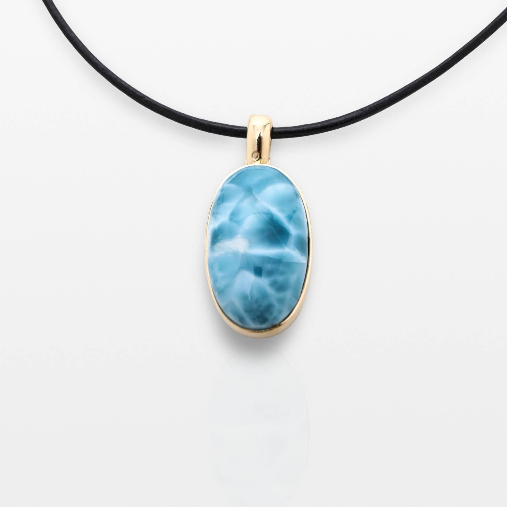 Larimar Gold Vermeil Pendant Olga