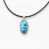 Larimar Gold Vermeil Pendant Olga